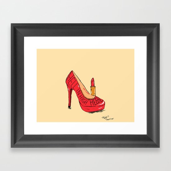 Sweet Heels Framed Art Print