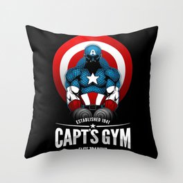 Capt's Gym Throw Pillow