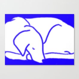 Good Night Blurry Dog Canvas Print