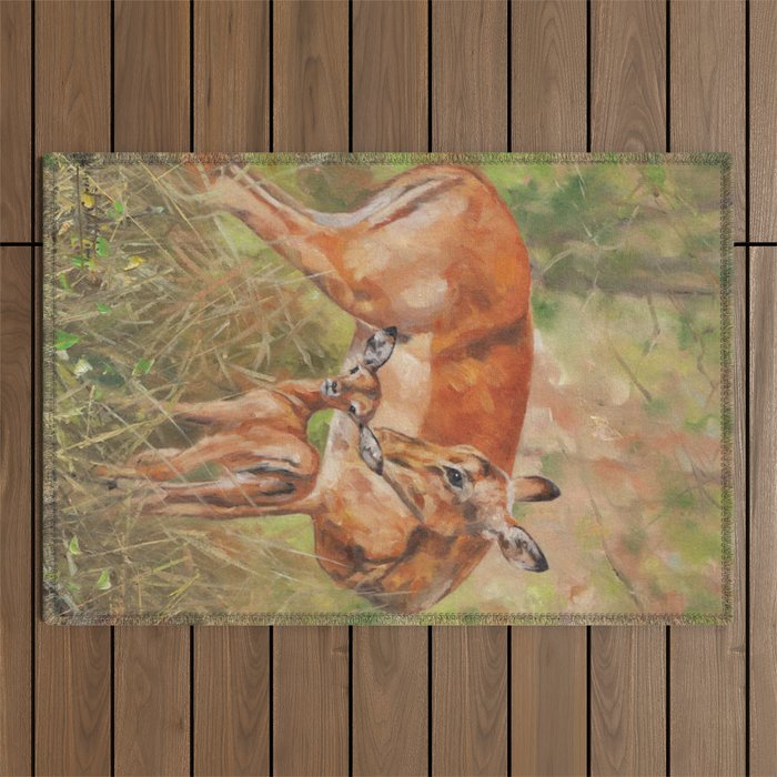 Impala And Young Outdoor Rug