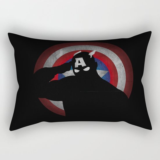 SuperHeroes Shadows : Captain America Rectangular Pillow