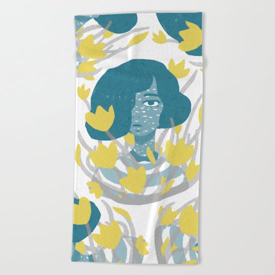 Tulip Beach Towel