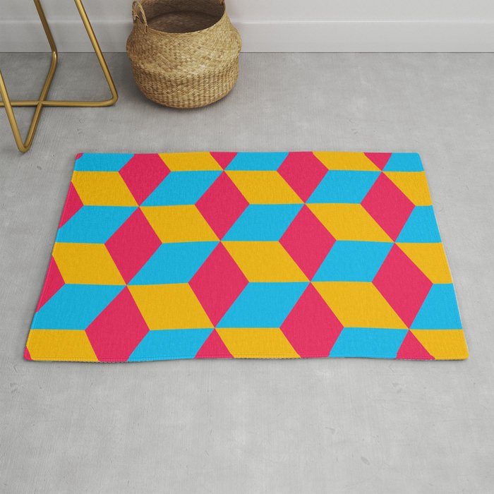 Retro Cubes Rug