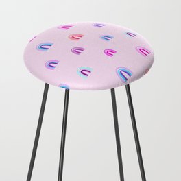 Rainbow,colourful pattern  Counter Stool