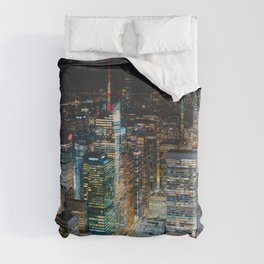 Colorful New York City Skyline | Photography in NYC Duvet Cover