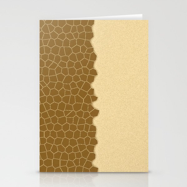Chocolate Gold Stained Glass Modern Sprinkled Collection Stationery Cards