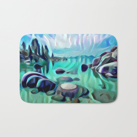 Sand Harbor Bath Mat