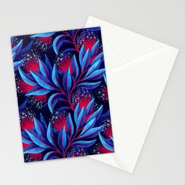 Pohutukawa - Red / Blue Stationery Card