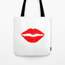 KISS LIPS COMIC Tote Bag