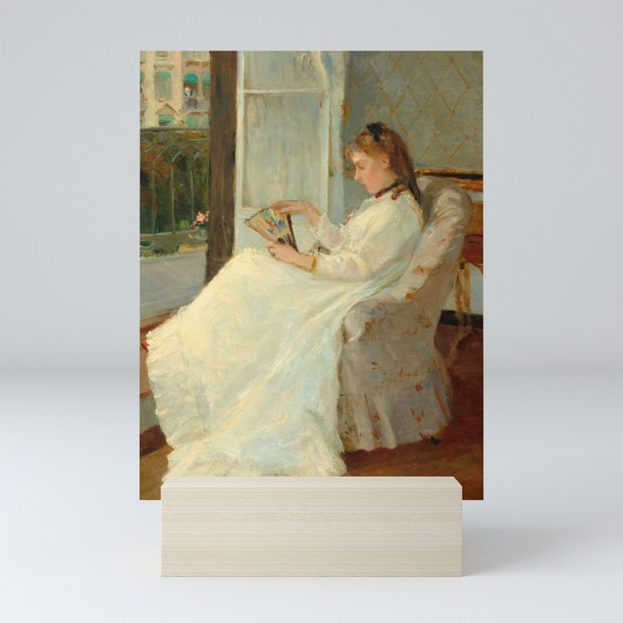 The Artist's Sister at a Window, 1869 by Berthe Morisot Mini Art Print