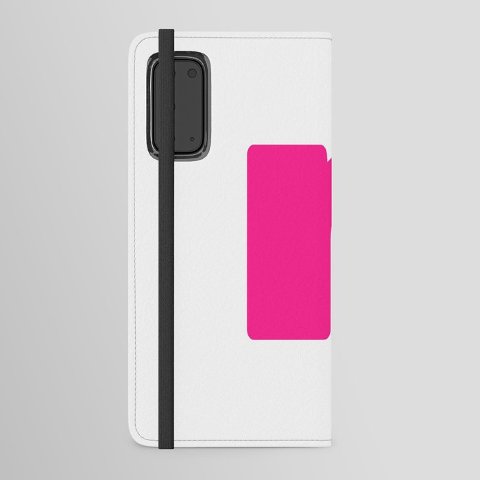 n (Dark Pink & White Letter) Android Wallet Case