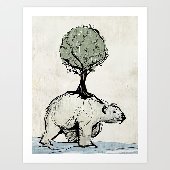 Polar Bear Art Print