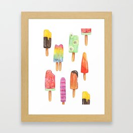 Popsicles by La Papelerie Framed Art Print