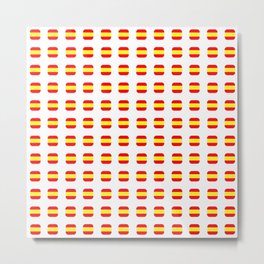 Flag of spain 16 - with soft square Metal Print