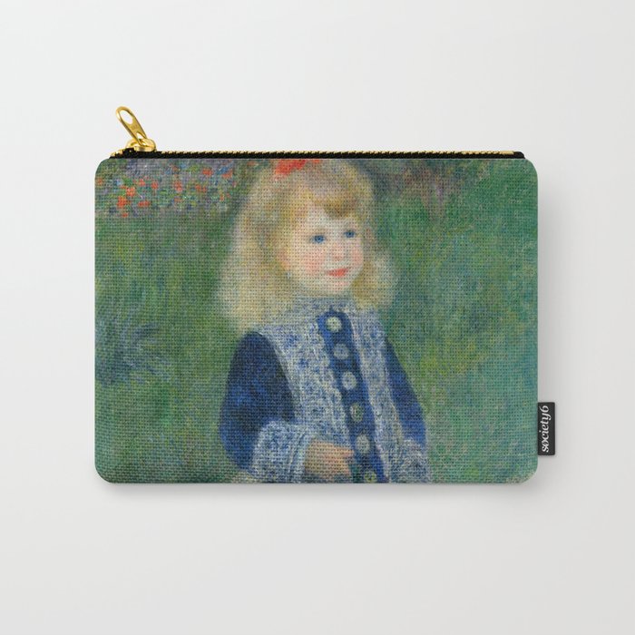 Auguste Renoir A Girl with a Watering Can 1876 Painting Carry-All Pouch