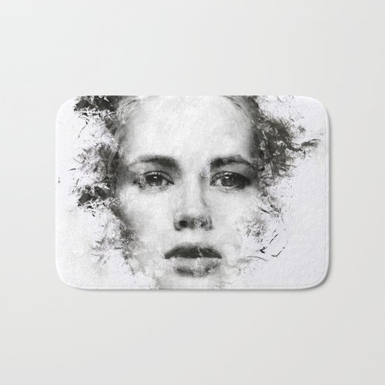 Woman Portrait Bath Mat