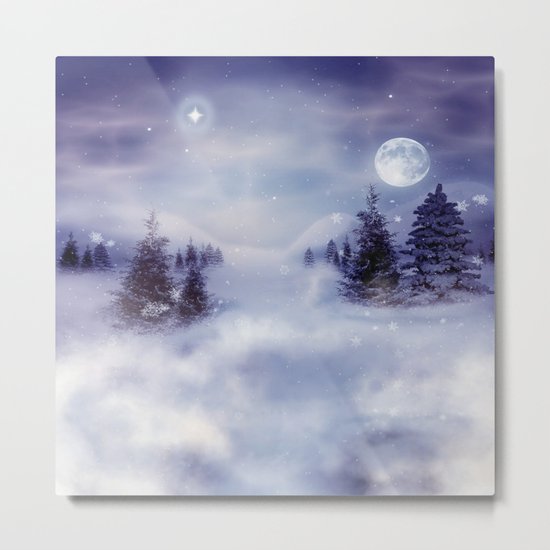 Winter Night Metal Print
