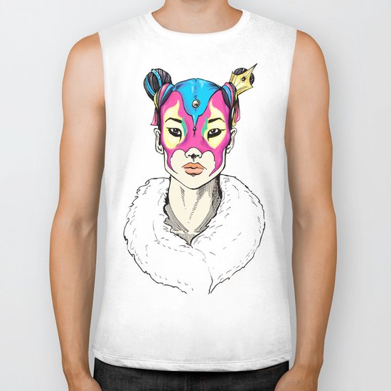 Asian Superheroine Biker Tank