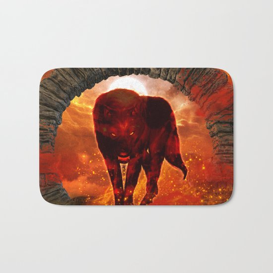 Amazing wolf Bath Mat