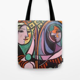 Pablo Picasso Girl Before a Mirror Tote Bag