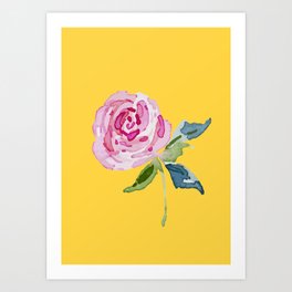 Watercolor Rose Art Print