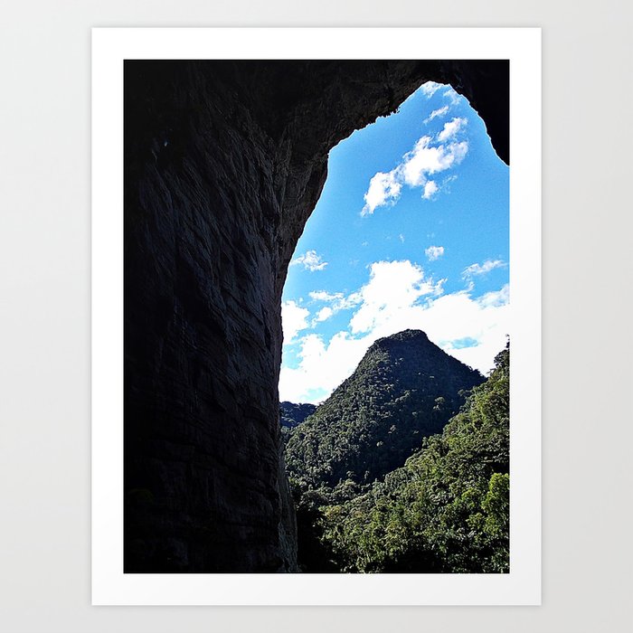 View From Inside The Cave Art Print