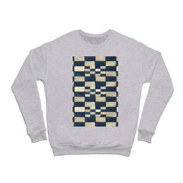 Vintage Retro Checkered Print Crewneck Sweatshirt