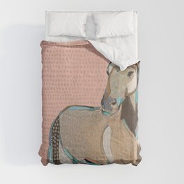 Dusty Pink Mustang Comforter