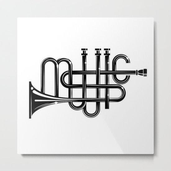 Music Metal Print