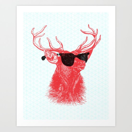 Young Buck. Art Print