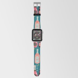 Champagne Cheers Blue Apple Watch Band