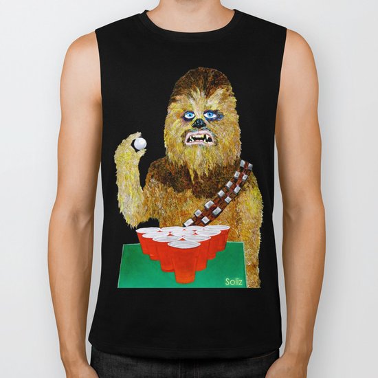 BEER PONG WOOKIE Biker Tank