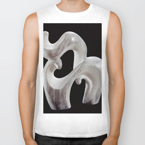Animal and it's Cub by Shimon Drory Biker Tank