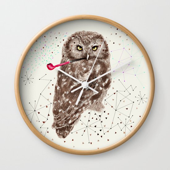 Mr.Owl III Wall Clock
