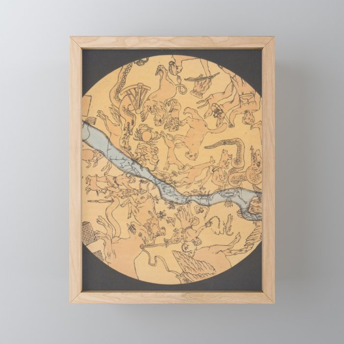 Constellation Map Framed Mini Art Print
