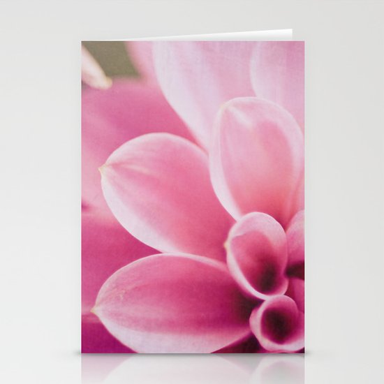 Pink Dahlia Stationery Cards