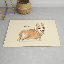 Corgi Area & Throw Rug