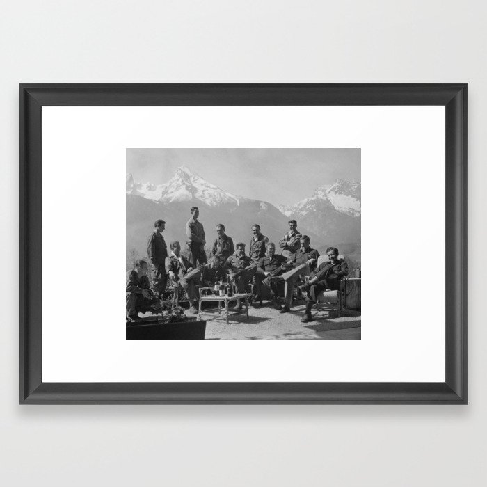 The Men Of Easy Company - Berchtesgaden - WW2 1945 Framed Art Print
