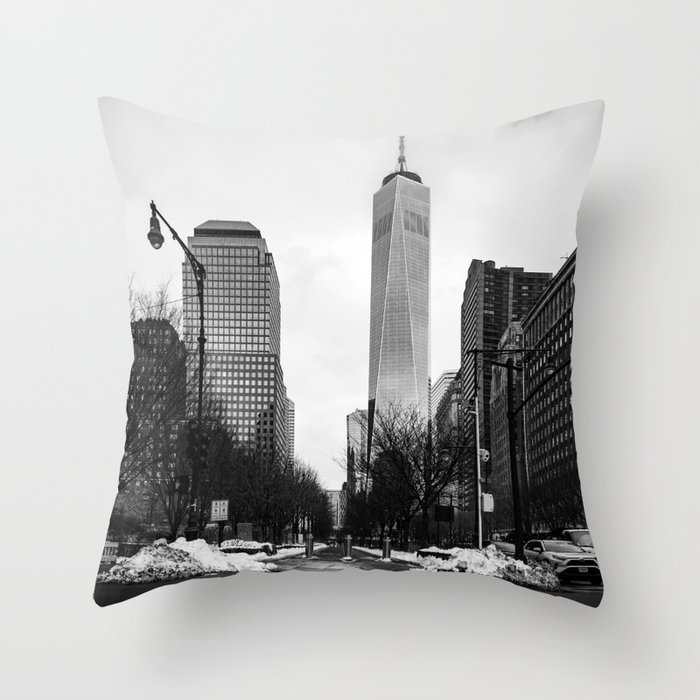 Street Photography in New York City | Black and White Throw Pillow