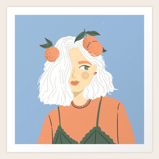 Clementine Girl Art Print by charlyclementsillustration Society6