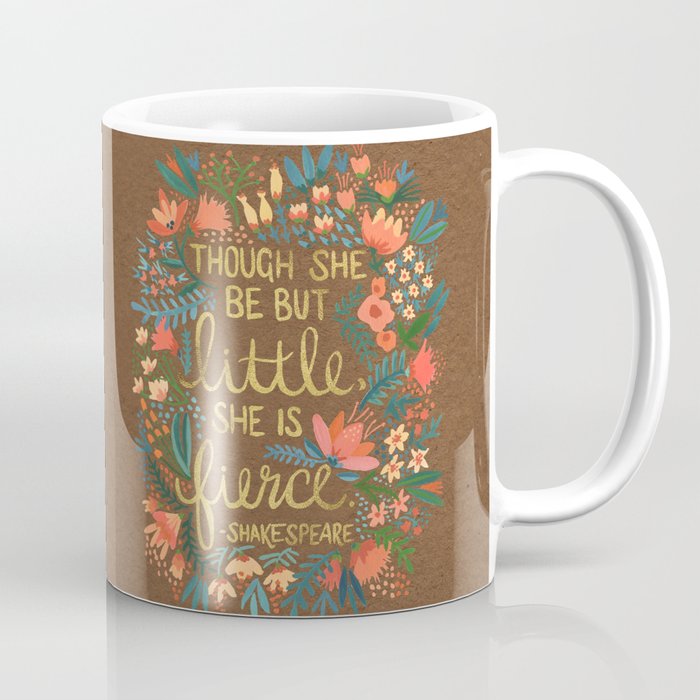 Little & Fierce on Kraft Coffee Mug