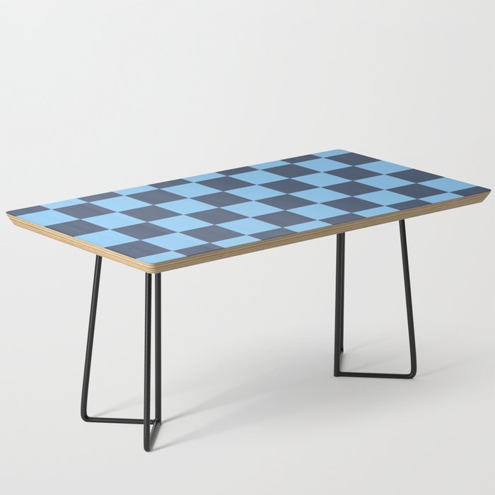 Blue Checkerboard Coffee Table