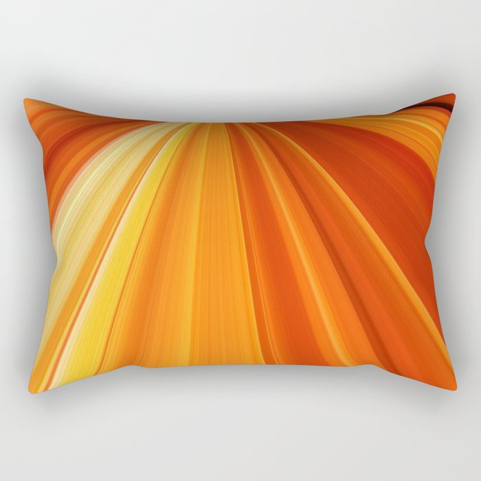 Bright Orange Sun Glare Rectangular Pillow