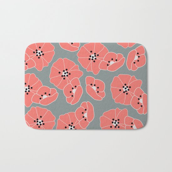 Retro bloom 002 Bath Mat