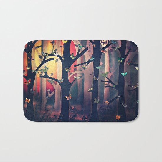 The Woods at Sunset Bath Mat