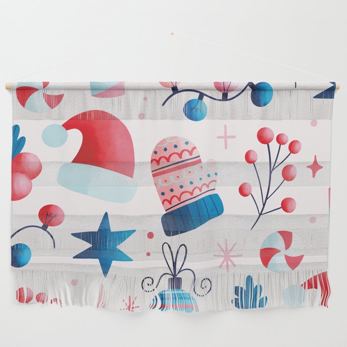 Christmas Xmas Pattern Wall Hanging