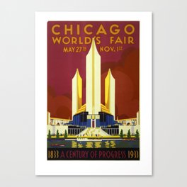 Chicago World's Fair Illustration Canvas Print