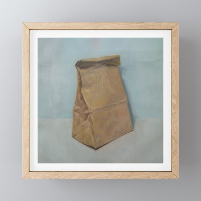 Schrödinger S Bubble Gum Brown Paper Bag Framed Mini Art Print By Alexandergrahovsky Schrödinger S Bubble Gum Brown Paper Bag Framed Mini Art Print By Alexandergrahovsky