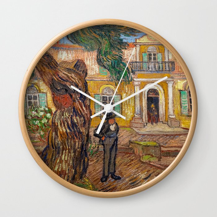 Vincent Van Gogh - Saint-Paul Asylum in Saint-Remy Wall Clock