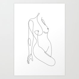 Single Nude Art Print